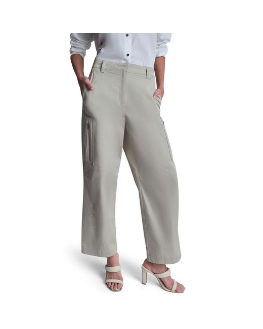DKNY Gray Wide Leg Trouser