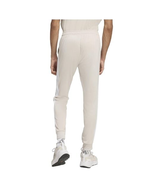 Adidas Gray 3-Stripes Tricot Tapered Joggers for men