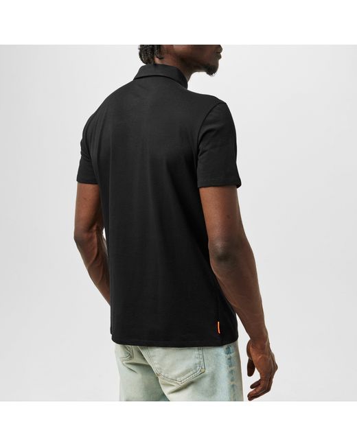 Roberto Ricci Designs Black Revo Short-Sleeve Polo Shirt for men