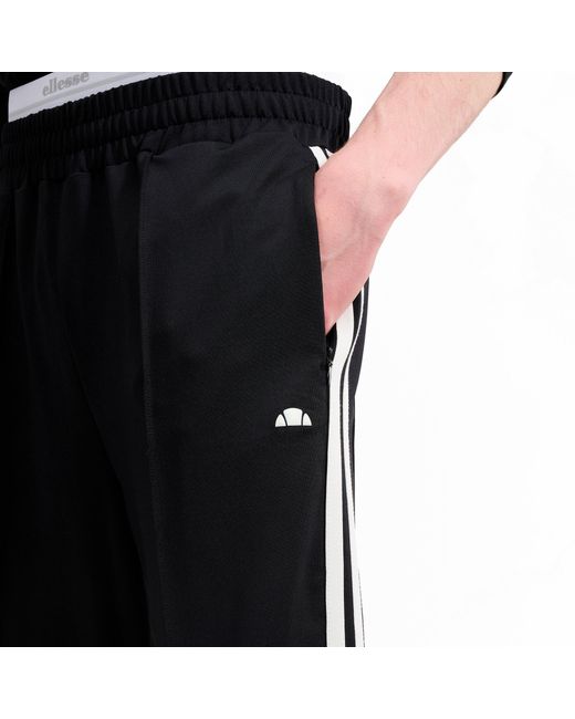 Ellesse Black Closed Hem Tracksuit Joggers for men