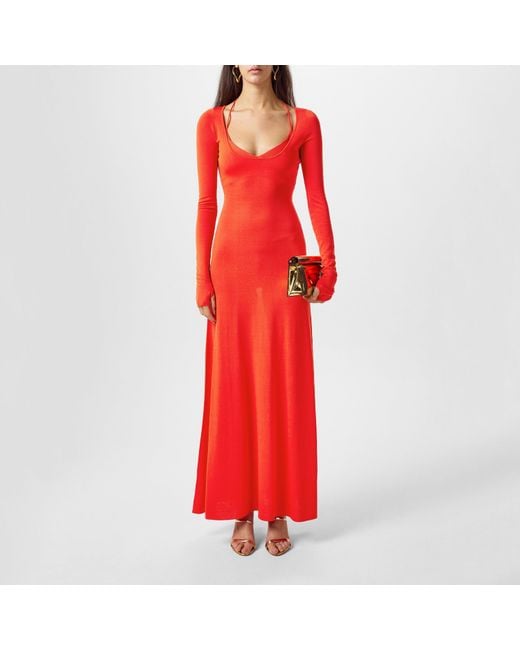 Sir Red Valejo Halter Maxi Dress