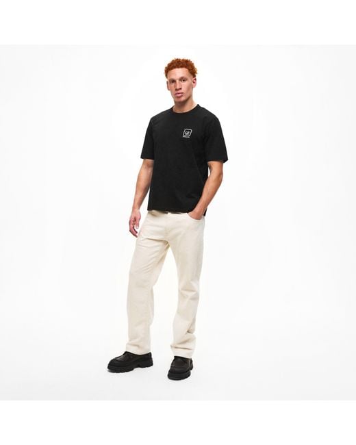 CP COMPANY METROPOLIS Black Stencil Large T-Shirt for men