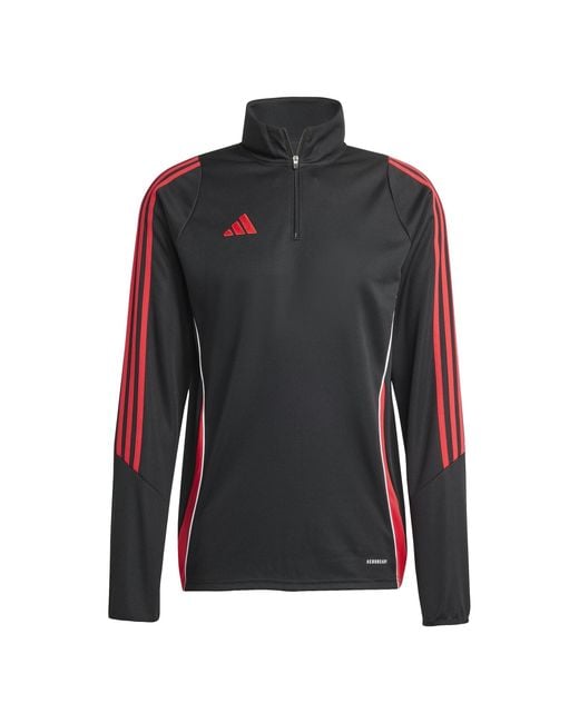 Adidas Black Tiro24 Tracksuit Top for men