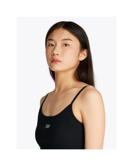 Tommy Hilfiger Black Script Strappy Cami Top