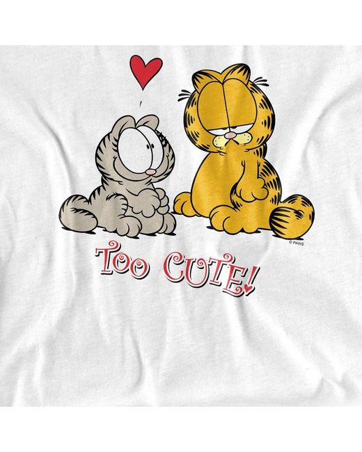 Garfield White Too Cute T-Shirt