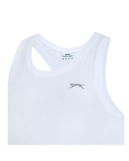 Slazenger 1881 White Muscle Vest for men