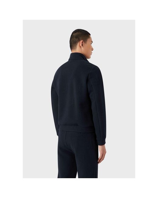 Emporio Armani Blue Bomber Jacket for men