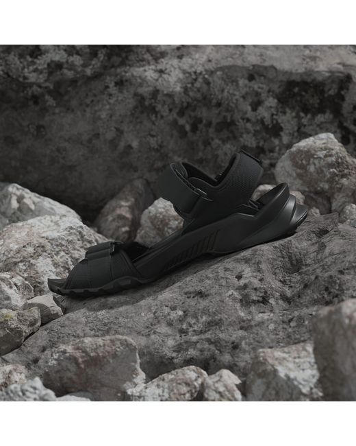 Adidas Black Terrex Hydroterra Sandals for men