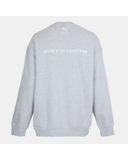 PUMA Gray Hyrox World Crew Performance Hoodie for men