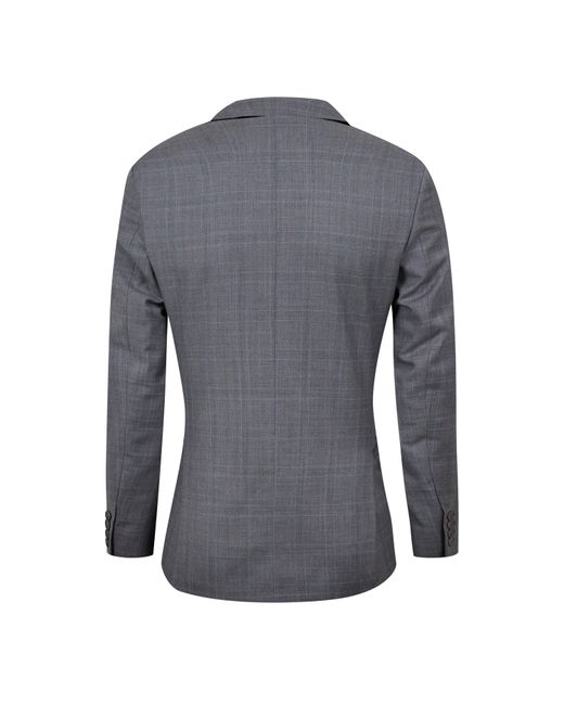 Ted Baker Blue Indus Check Slim Fit Suit Jacket for men