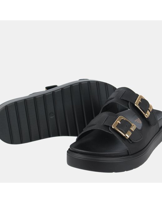Biba Black Two Strap Sandals