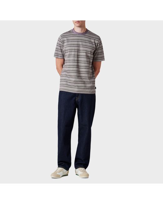 Paul Smith Gray Stripe T-Shirt for men