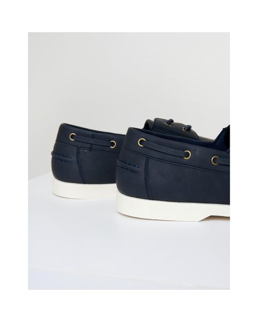 Threadbare Blue Archery Boat Shoes for men