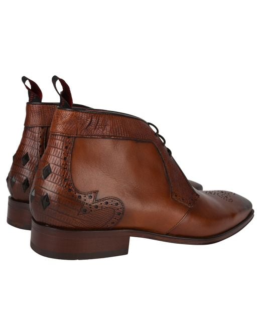 Jeffery West Brown Scarface Chukka Boots for men