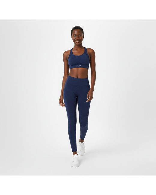 Usa Pro Blue Up Seamless Adjustable Sports Bra