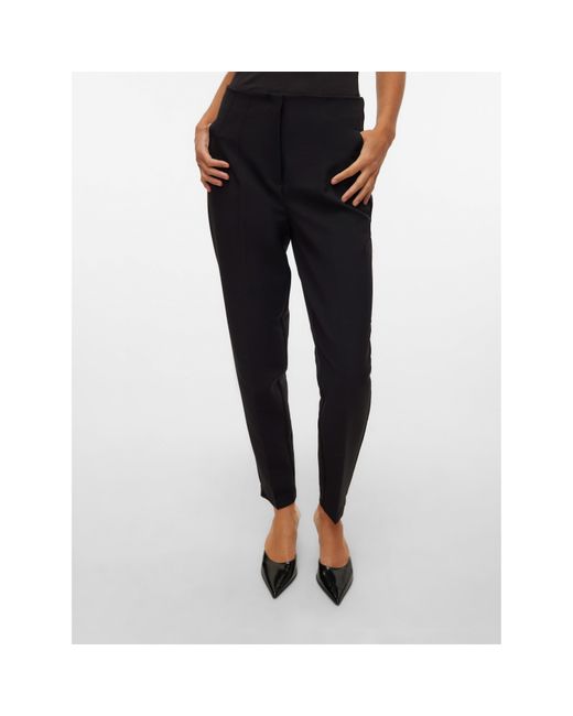 Vero Moda Black Lina Tapered Cigarette Trouser