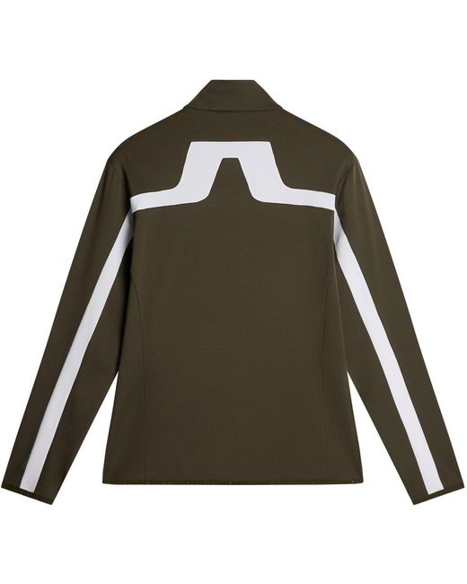 J.Lindeberg Green Jarvis Mid Layer Pullover for men