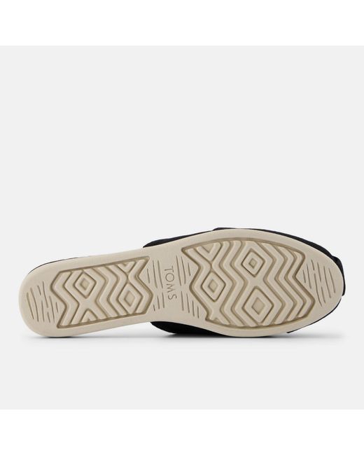 TOMS Black Alpargata Mules