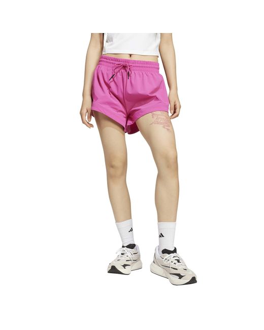Adidas Pink Z.N.E. Woven Tracksuit Shorts