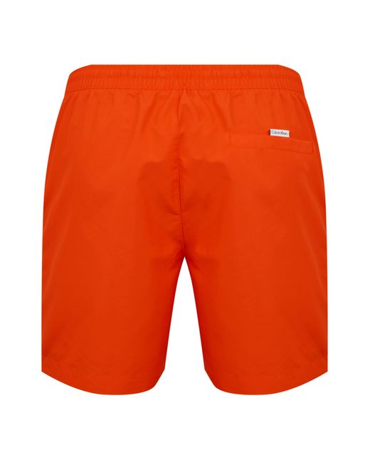 Calvin Klein Orange Medium Tape Swim Shorts for men