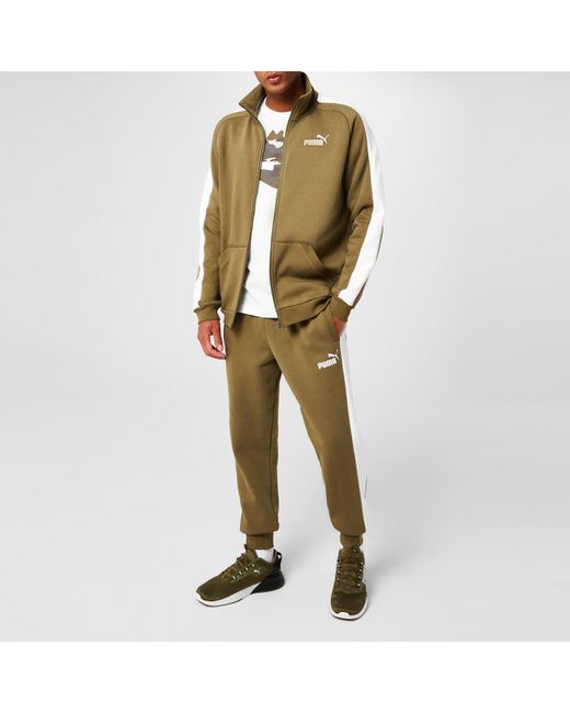 PUMA Green Clean Fleece Tracksuit for men