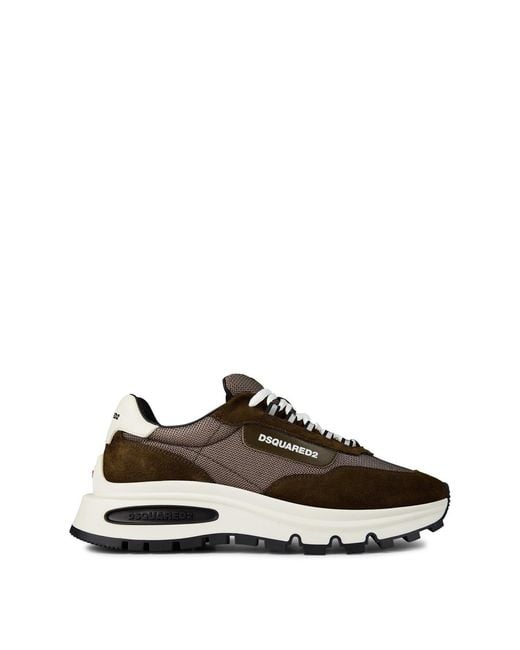 DSquared² Brown Run Ds2 Trainers for men