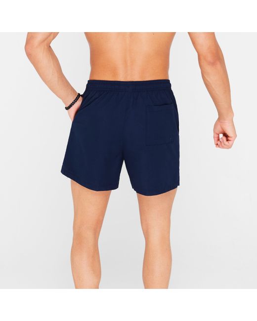 Calvin Klein Blue Large Logo Swim Shorts for men