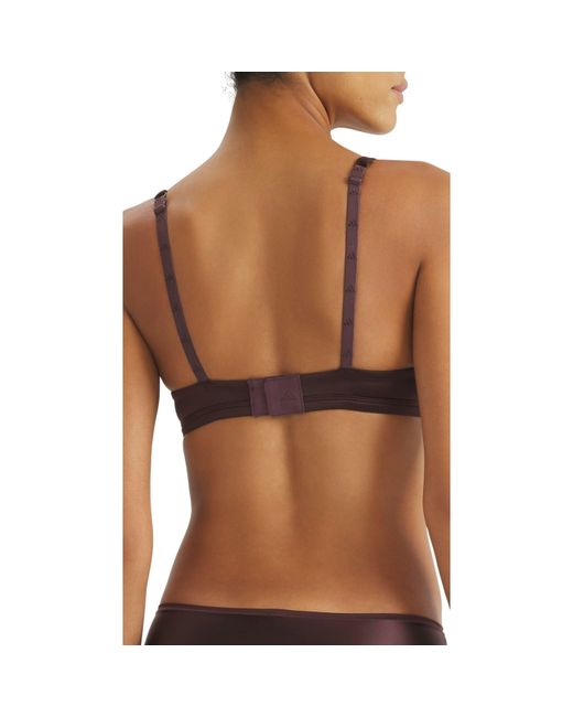 Adidas Brown Sport Active Micro Contour T-Shirt Bra