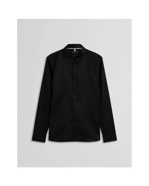 Ted Baker Black Allardo Premium Long-Sleeve Oxford Shirt for men
