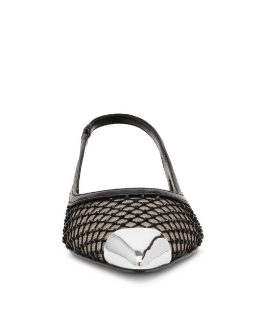 Steve Madden Black Marissa Mesh Slingbacks