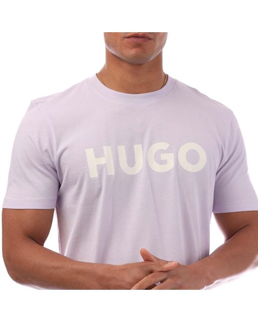 HUGO Purple Dulivio 10229761 01 T-Shirt for men