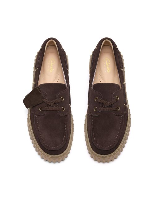 Clarks Brown Moc Toe Formal Shoes