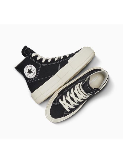 Converse Black Chuck Taylor All Star Cru Canvas High-Top Trainers