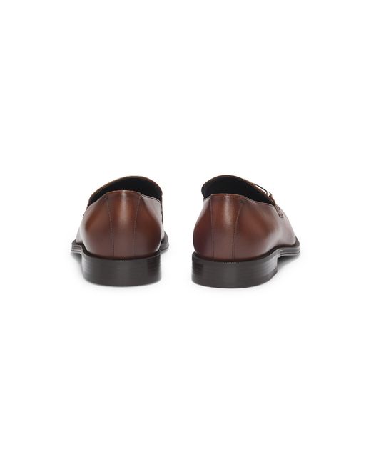 Boss Brown Derrek Loaf Derby Shoes for men