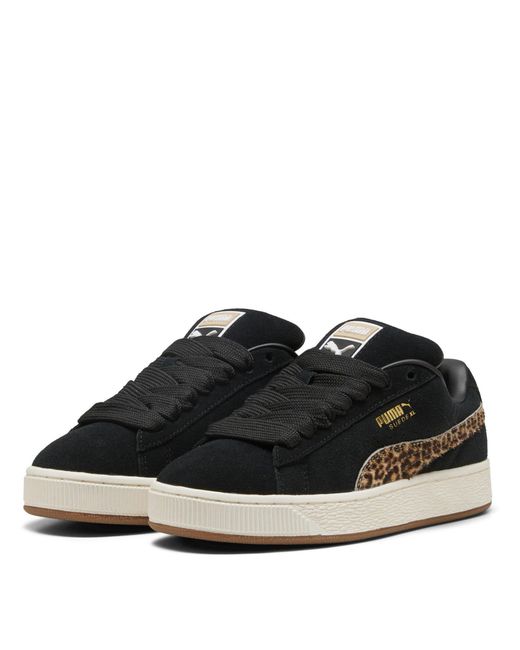 PUMA Black Suede Xl Trainers