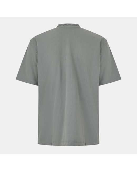 Jack Wills Gray Jacquard T-Shirt for men