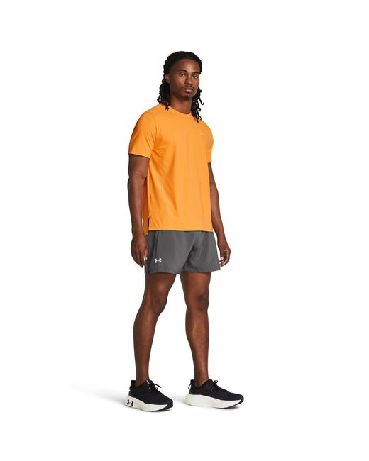 Under Armour Gray Ua Launch 5In Shorts for men