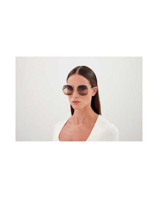Chloé Multicolor Large Frame Oversized Sunglasses