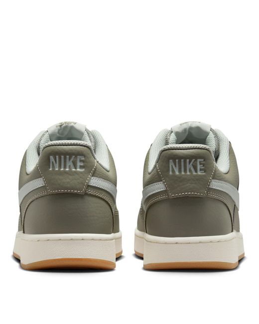 Nike Green Court Vision Low Trainers for men