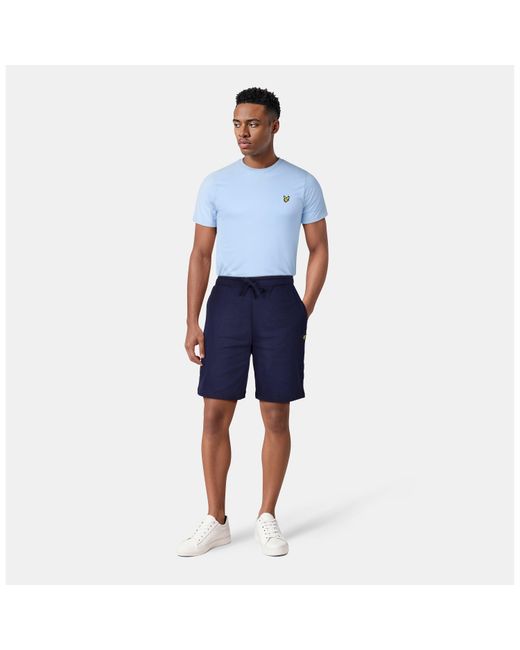 Lyle & Scott Blue Fleece Shorts for men