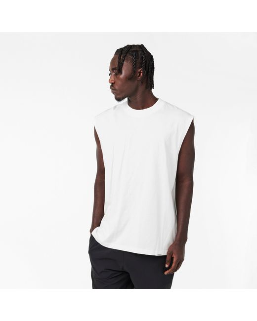 Represent White Modern Fit Tank Vest for men