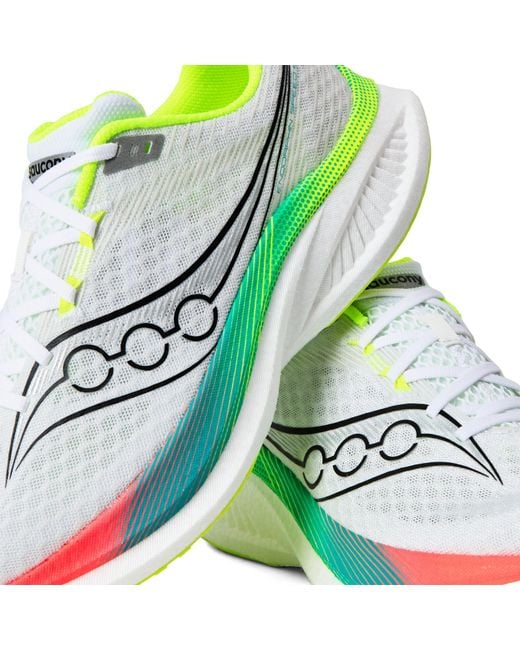 Saucony Green Endo Speed 5 Road Running Shoes for men