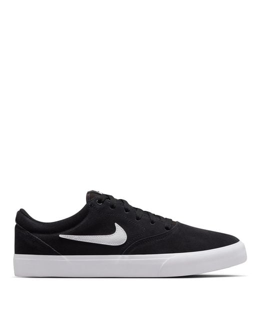 Nike Black Charge Low Suede Shoes for men