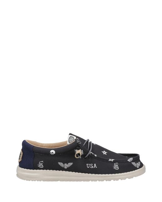 HeyDude Blue Wally Stars N Skulls Shoe for men