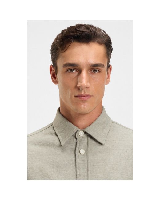 Boss Gray Hbb Owen Overshirt for men