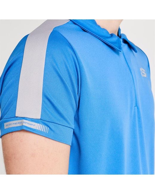 skechers polo shirt mens green
