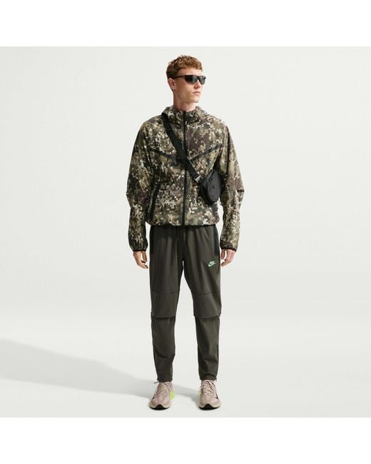Nike Green Open Hem Woven Joggers for men