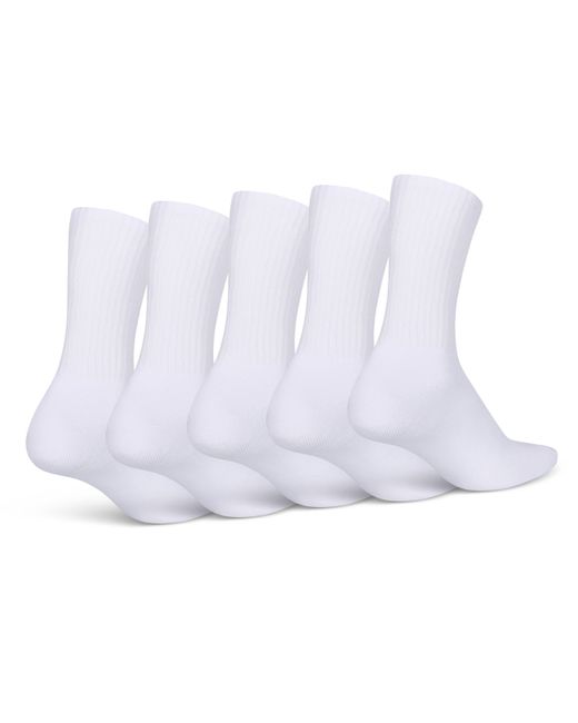 Ed Hardy White 5 Pack Crew Socks for men