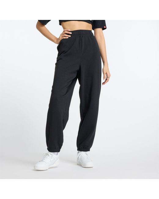New Balance Blue Closed Hem Fleece Joggers