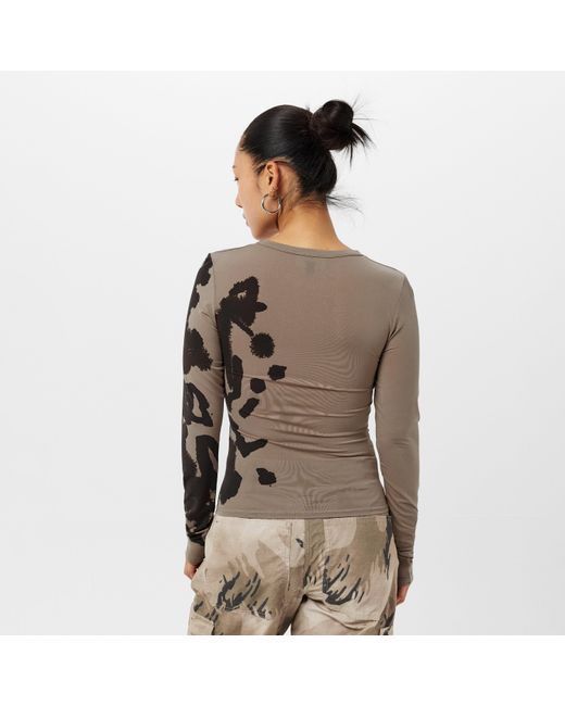 Represent Gray Prowler Cut Out Top